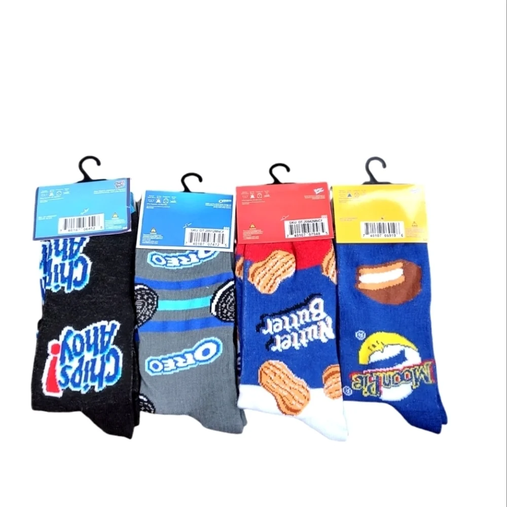 Oreo, Nutter Butter, Chips Ahoy, & Moon Pie Socks